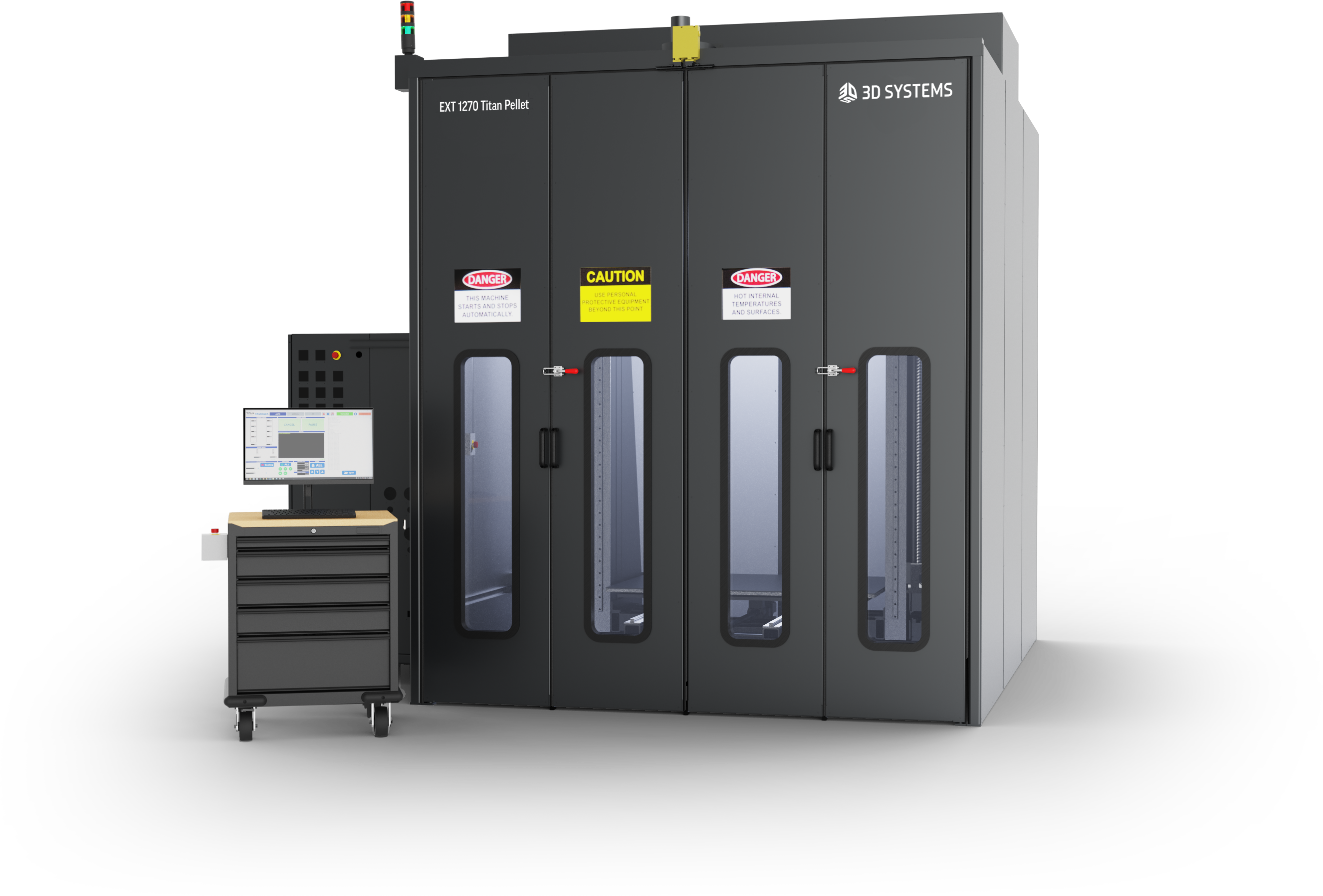 具有数控铣削选项的工业级大幅面高速 3D 打印机EXT 1270 Titan Pellet