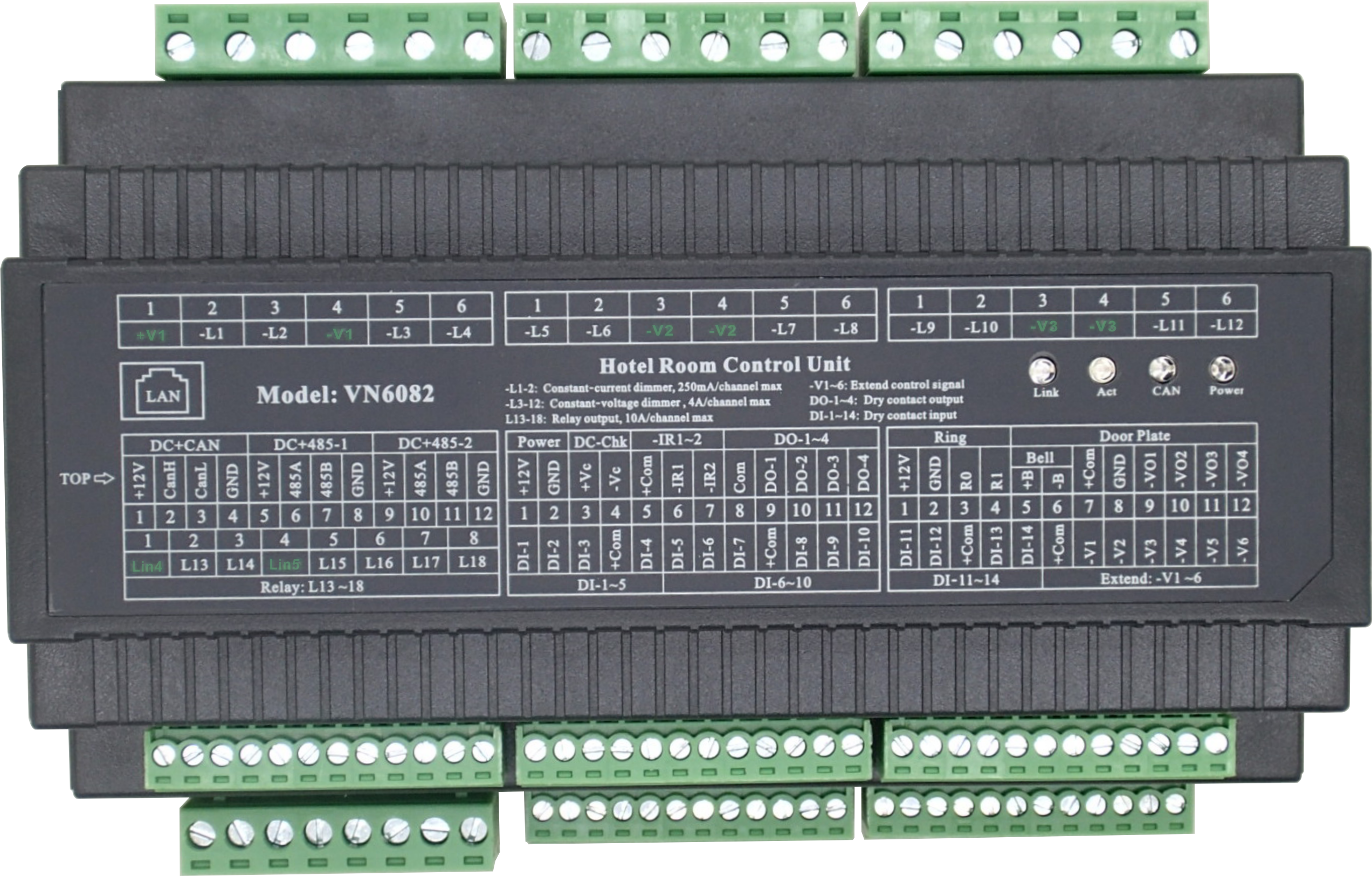 卫宁VN6082LED恒压调光客控系统