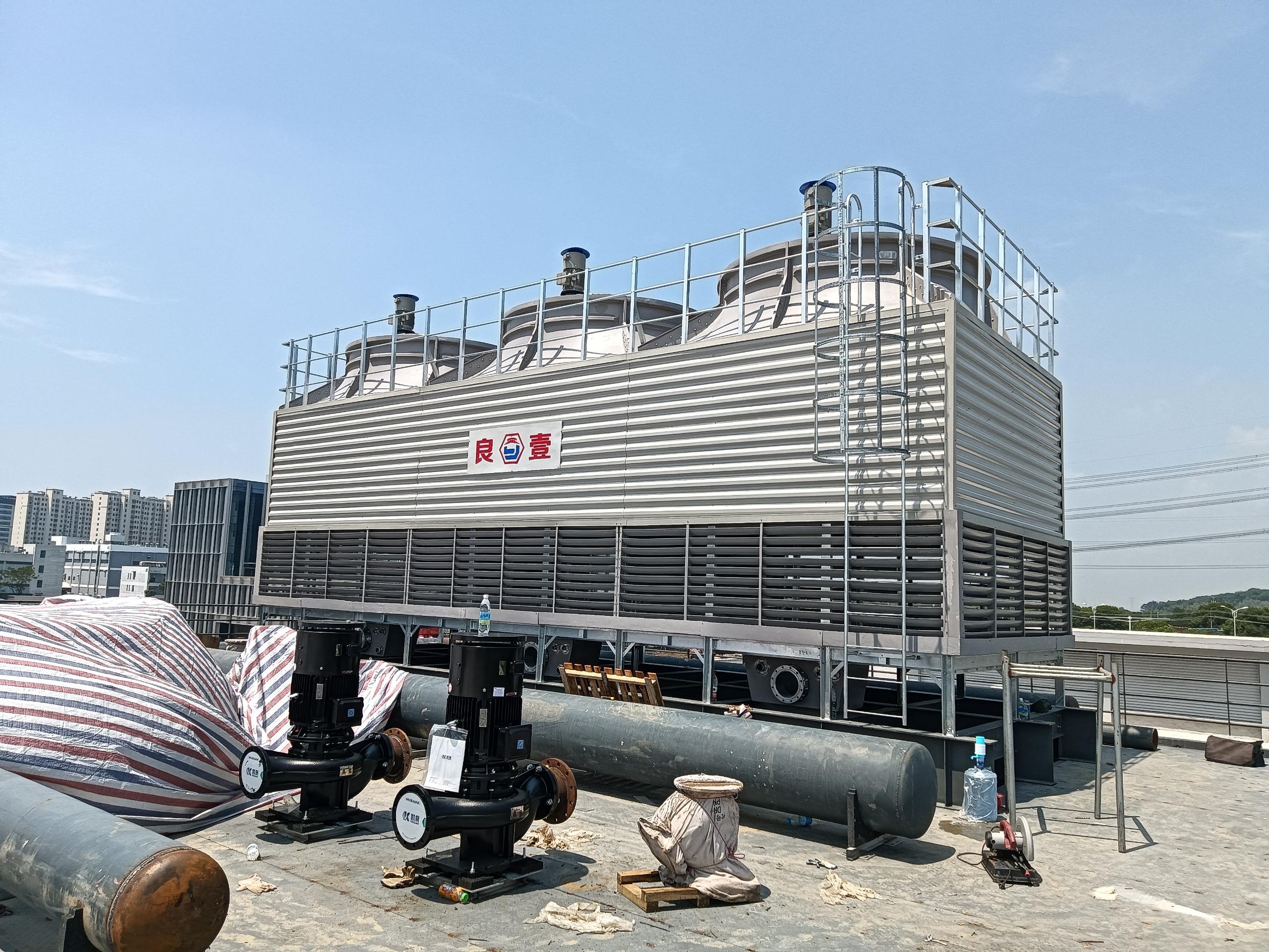 LYN方型逆流式玻璃钢冷却塔