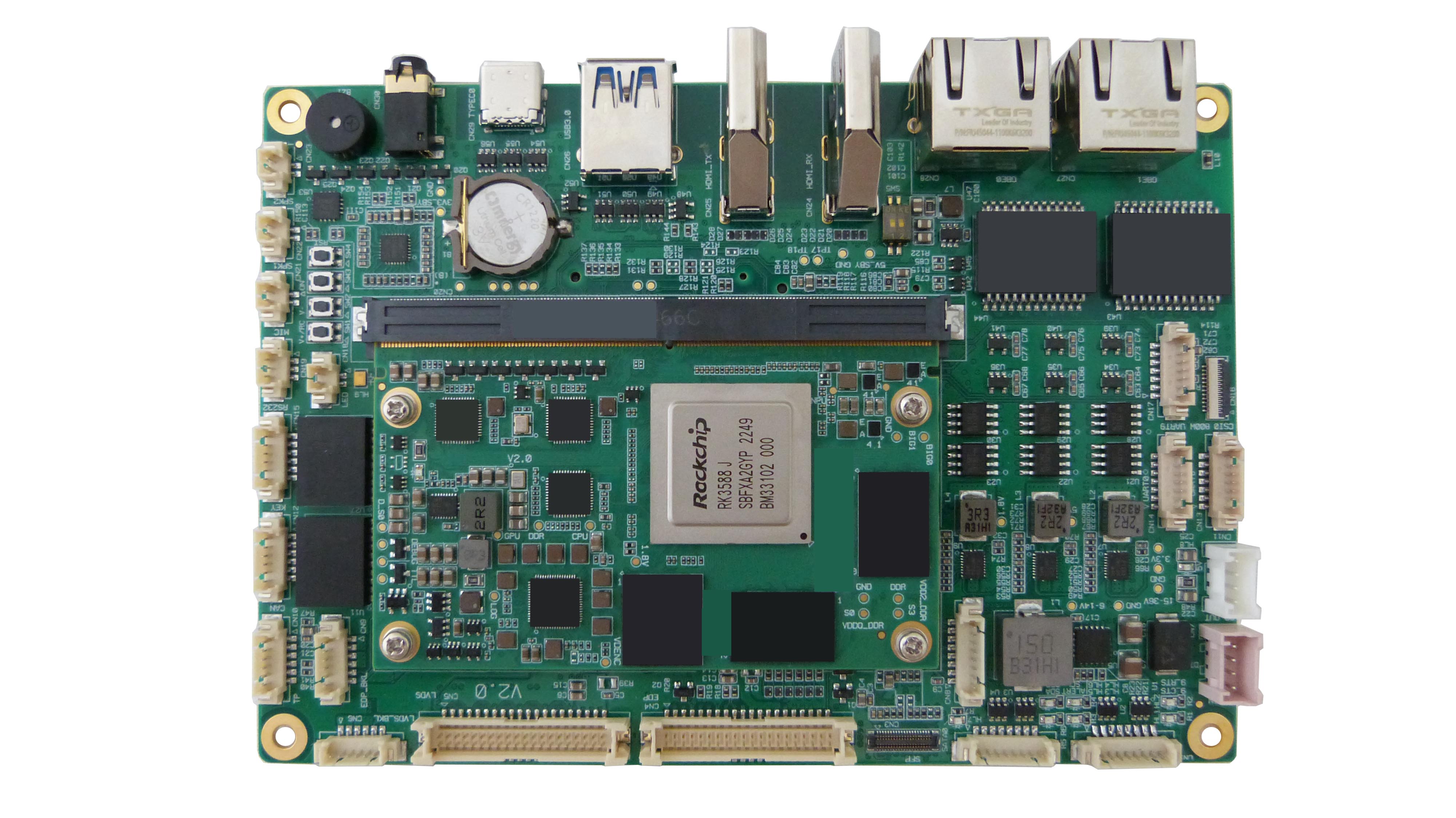 RK3588 3.5''国产化边端算力主板
