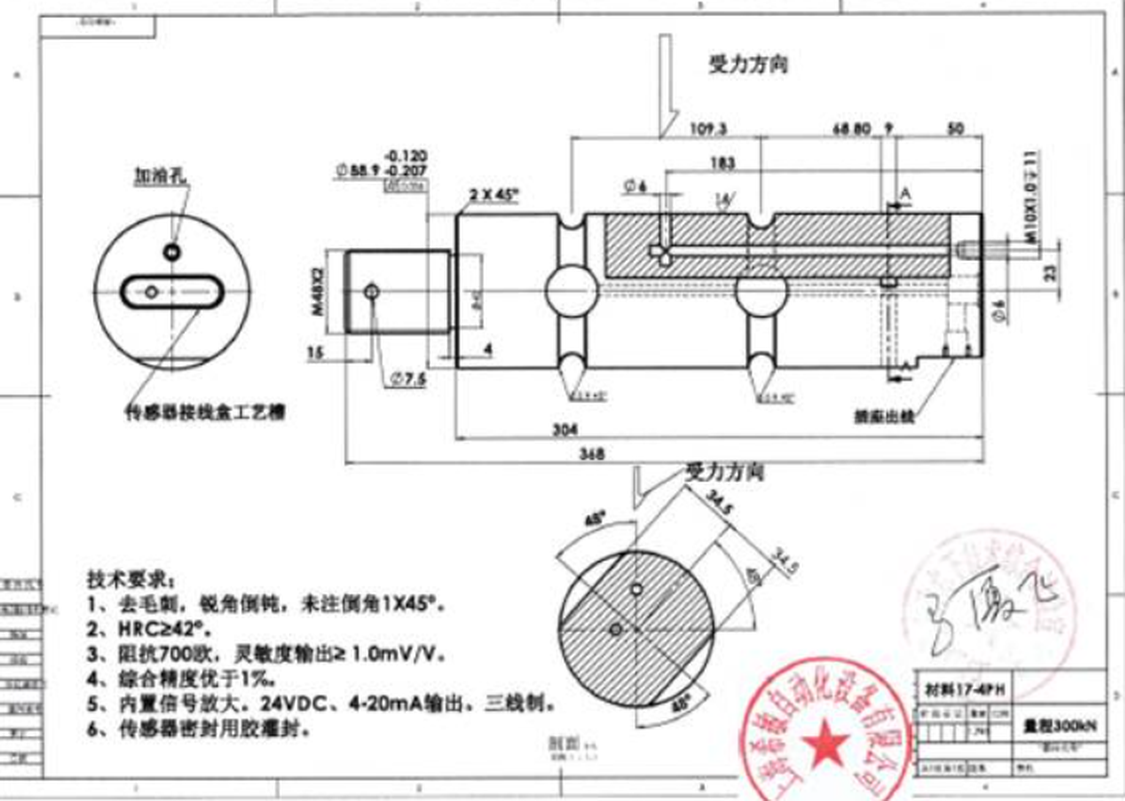 轴销力传感器