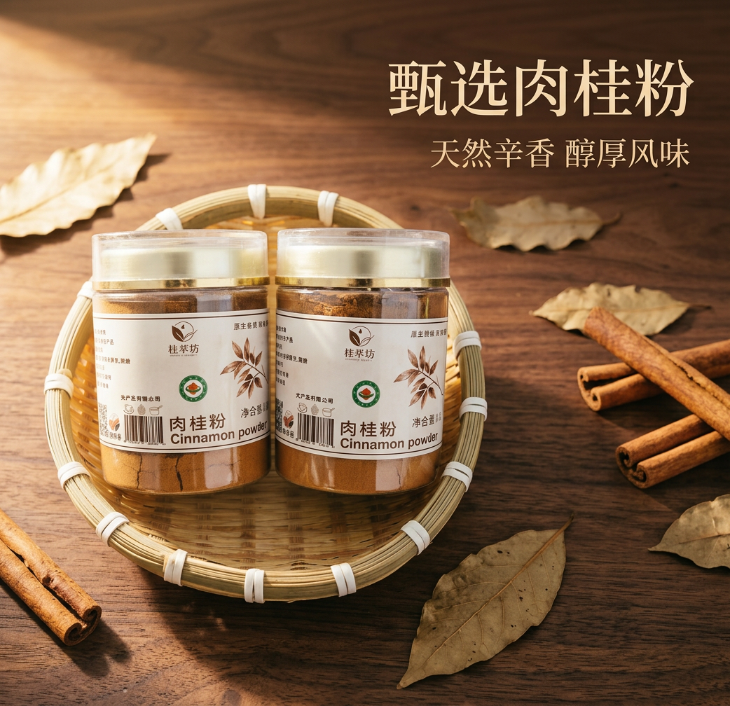 桂萃坊 云浮肉桂粉 本地桂皮物理研磨零添加