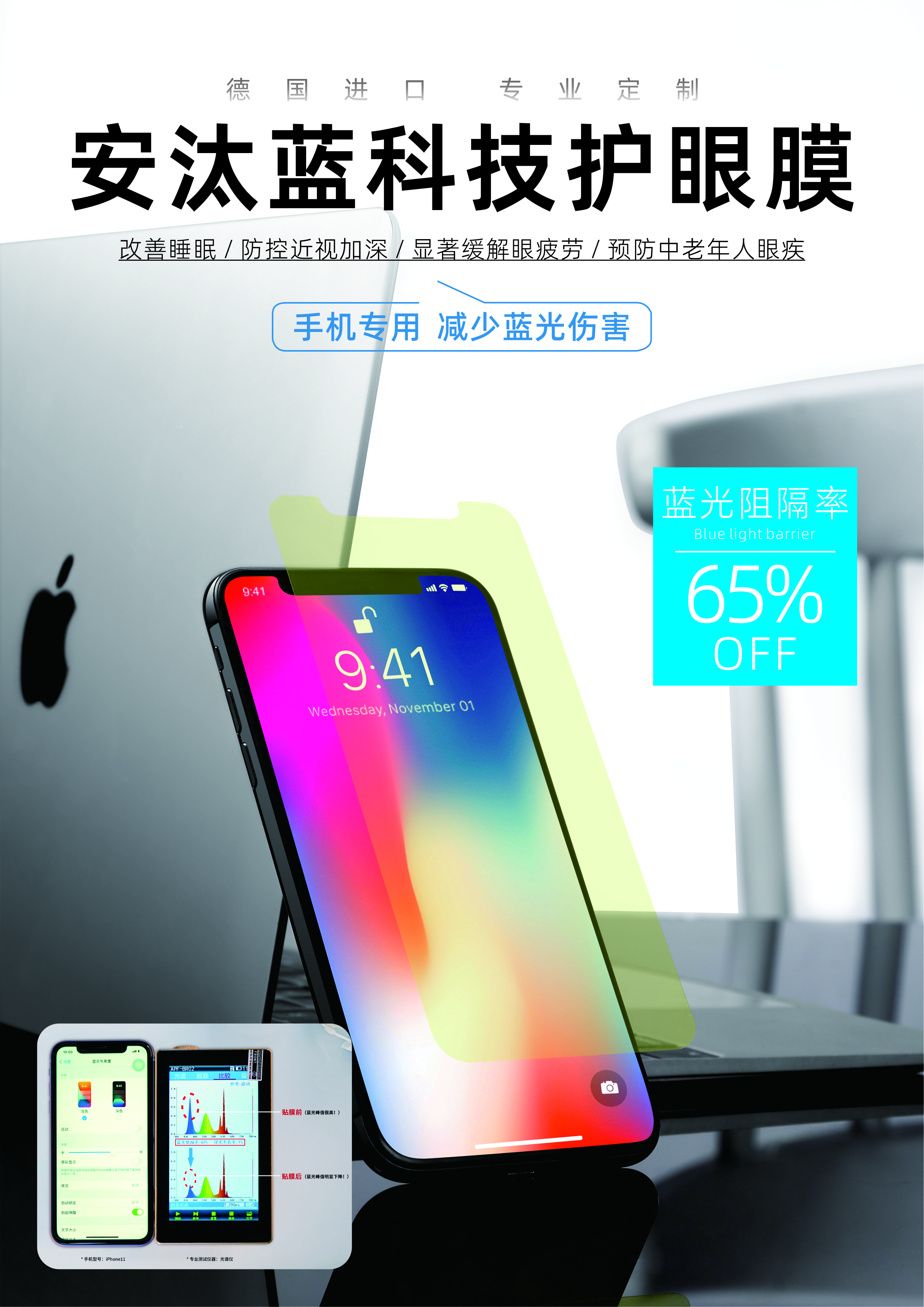 安汰蓝科技护眼镜护眼膜系列