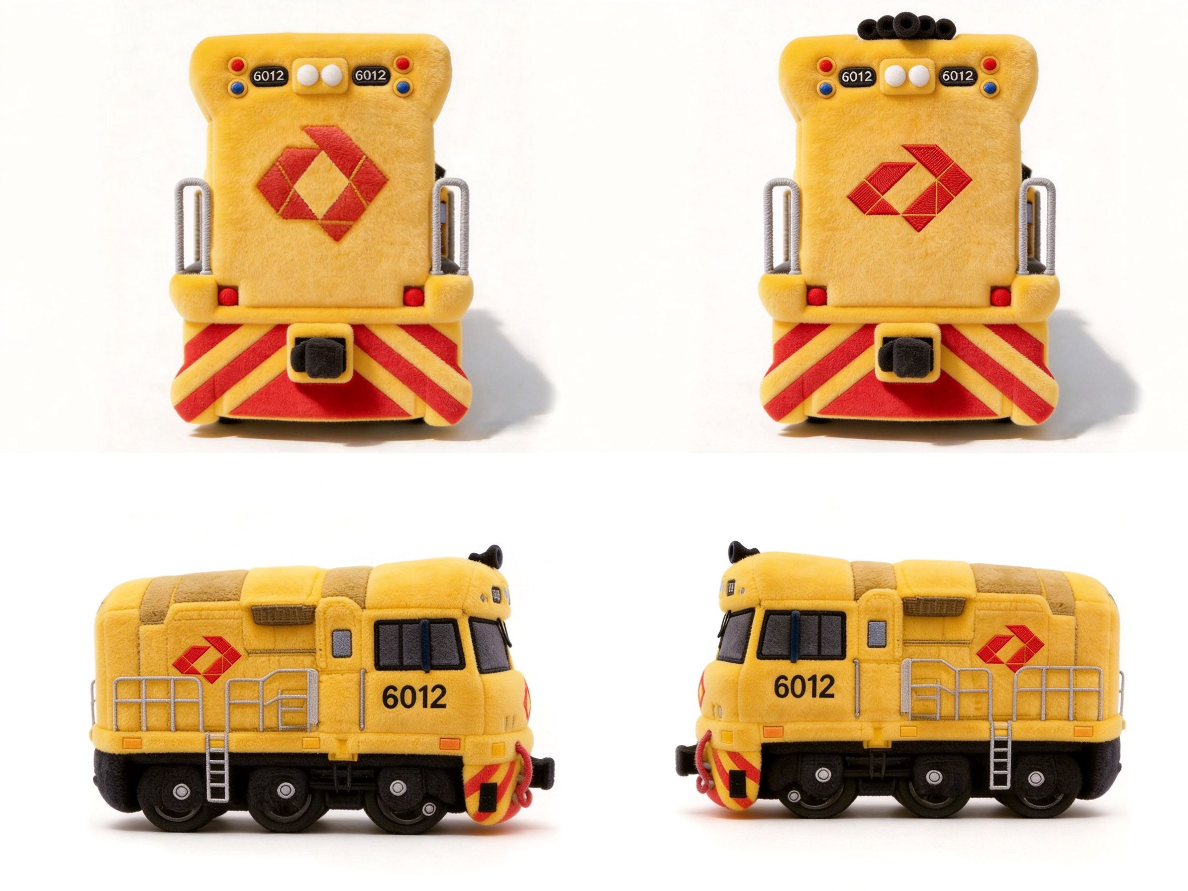 6012 澳洲 Aurizon 机车毛绒玩偶（上海进博会定制伴手礼，白底实拍）